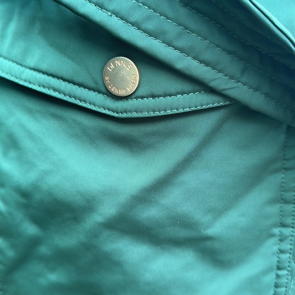 🆕Dennis by Dennis Basso quilted raincoat detach hood Emerald City XL NWOT - Picture 8 of 9